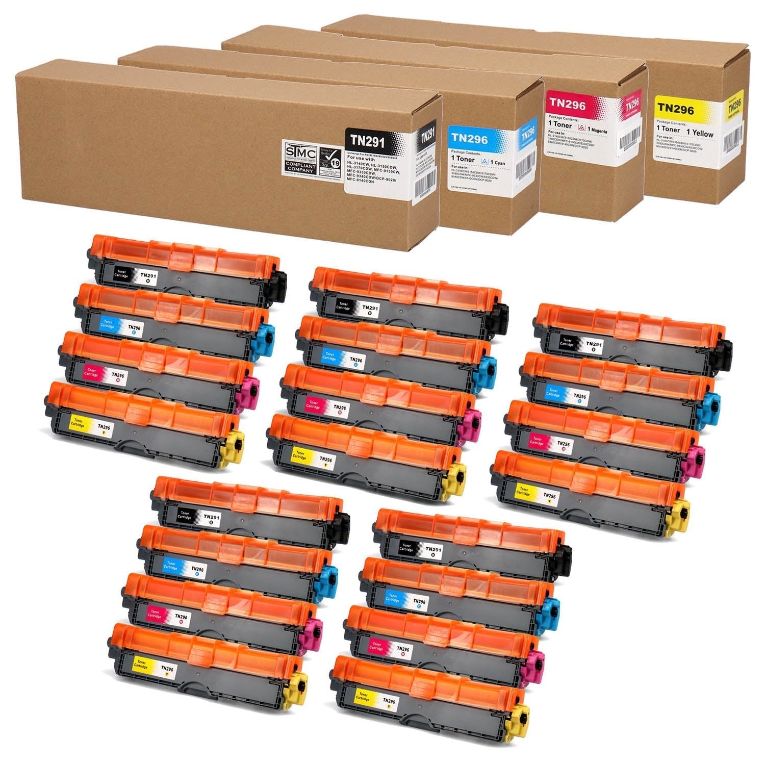 ブラザー用 TN-291/296 互換トナー 4色セット