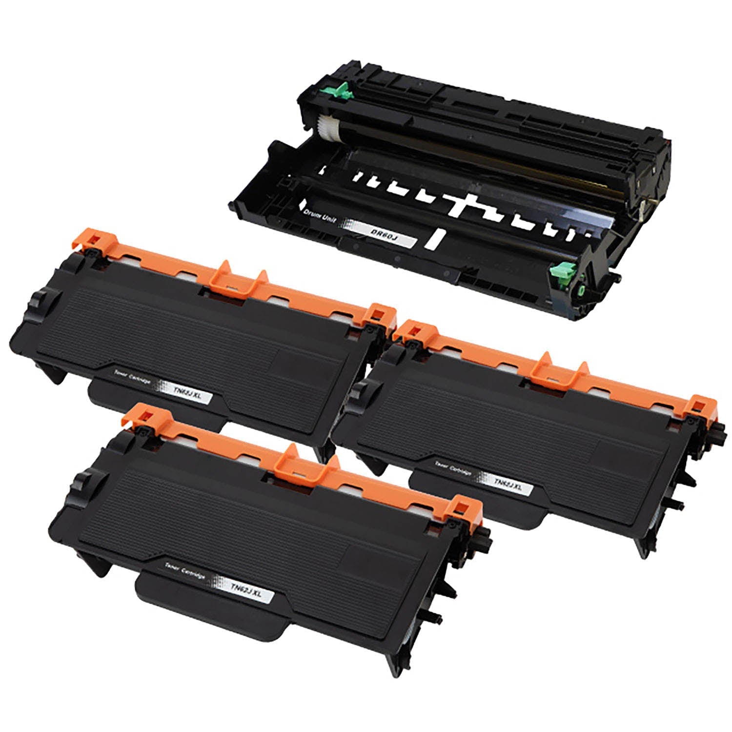 ブラザー用 TN-62JXL 互換トナー+DR-60J 互換ドラム