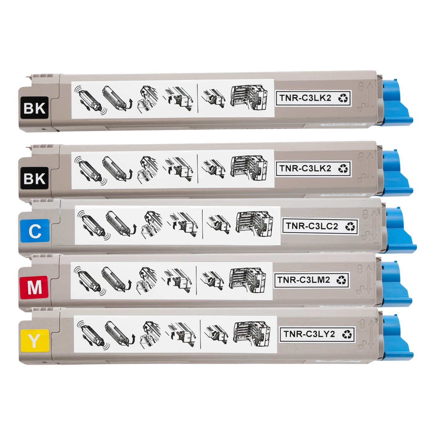 OKI用 TNR-C3L2 リサイクルトナー 4色セット