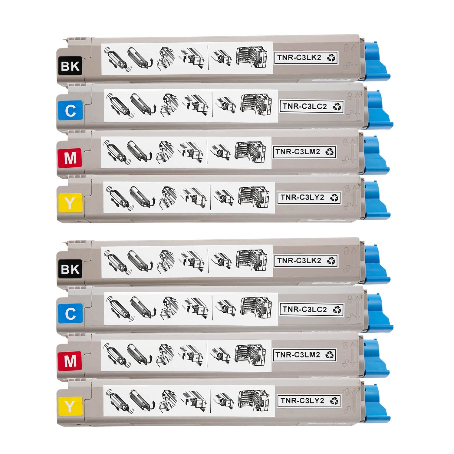 OKI用 TNR-C3L2 リサイクルトナー 4色セット