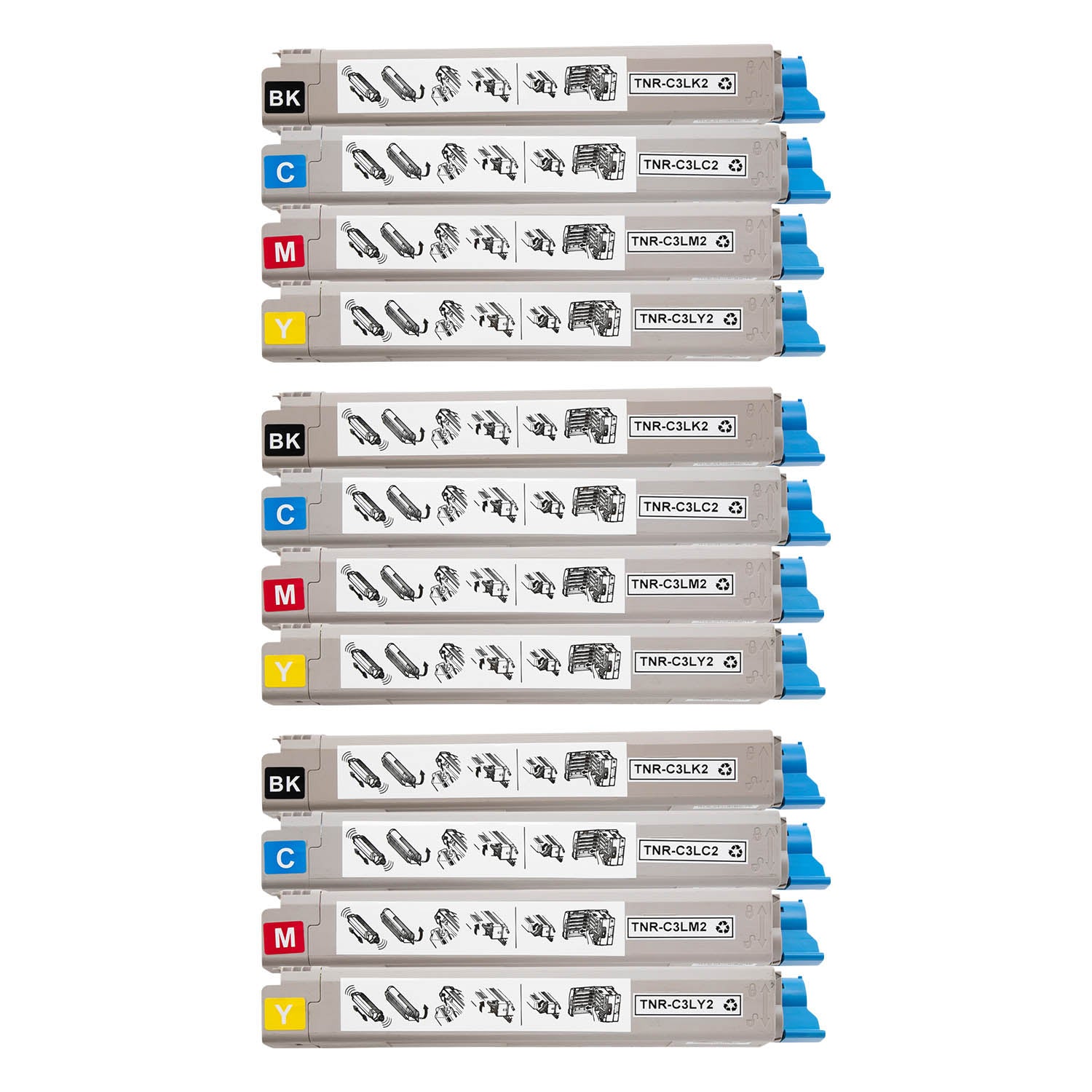 OKI用 TNR-C3L2 リサイクルトナー 4色セット