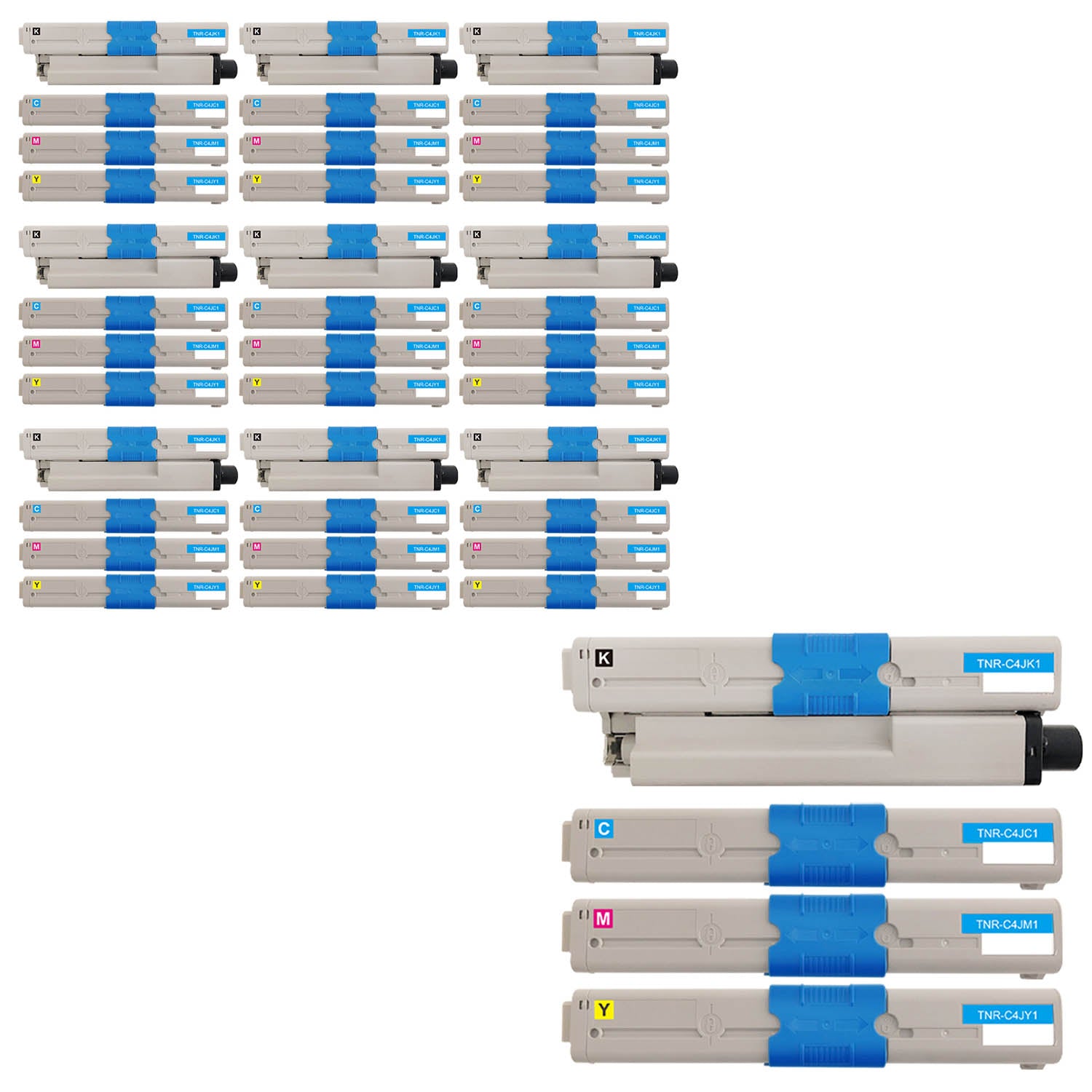 OKI用 TNR-C4J リサイクルトナー 4色セット