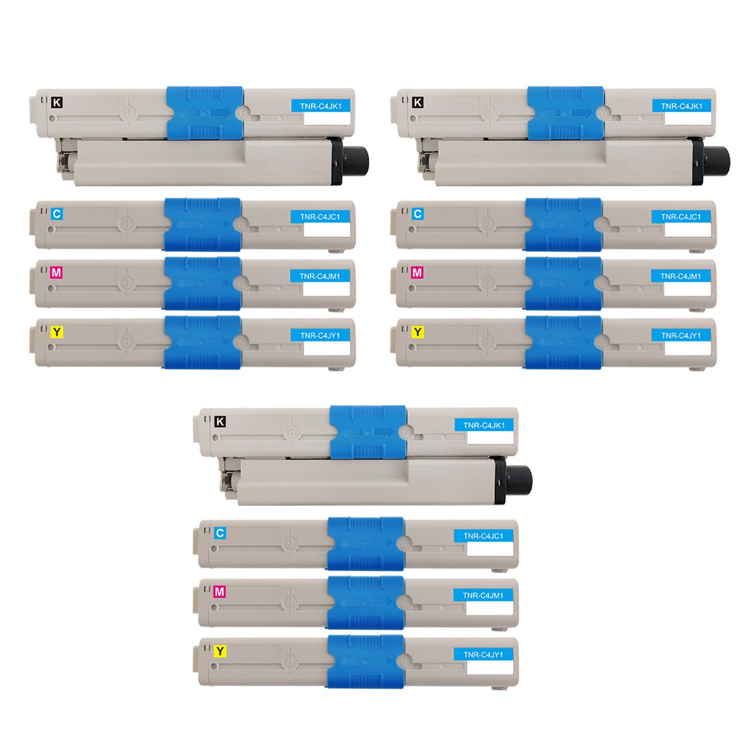 OKI用 TNR-C4J リサイクルトナー 4色セット