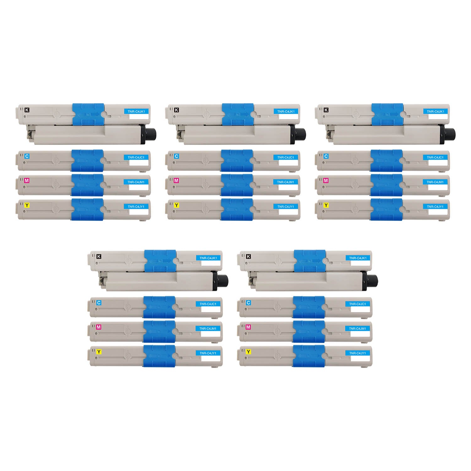OKI用 TNR-C4J リサイクルトナー 4色セット