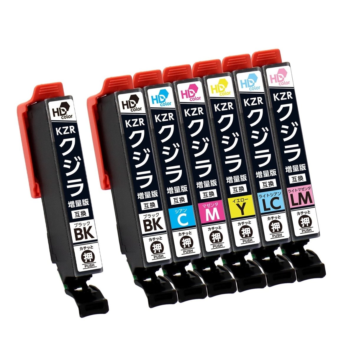 エプソン用 KZR - 6CL - L （クジラ）互換インク 6色セット 増量版