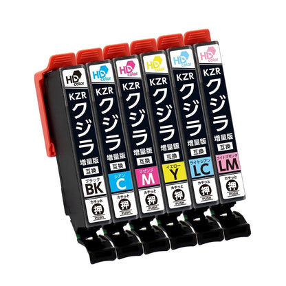 エプソン用 KZR - 6CL - L （クジラ）互換インク 6色セット 増量版
