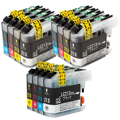 ブラザー用 LC213-4PK 互換インクと洗浄カートリッジのセット
