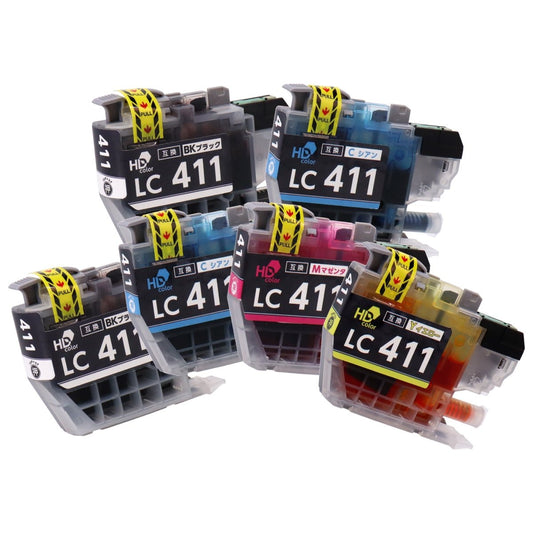 ブラザー用 LC411 互換インク 6本選べるセット