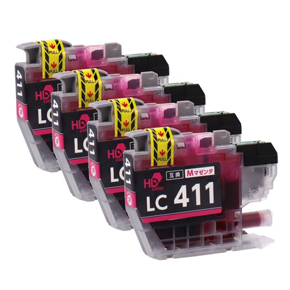 ブラザー用 LC411M 互換インク マゼンタ