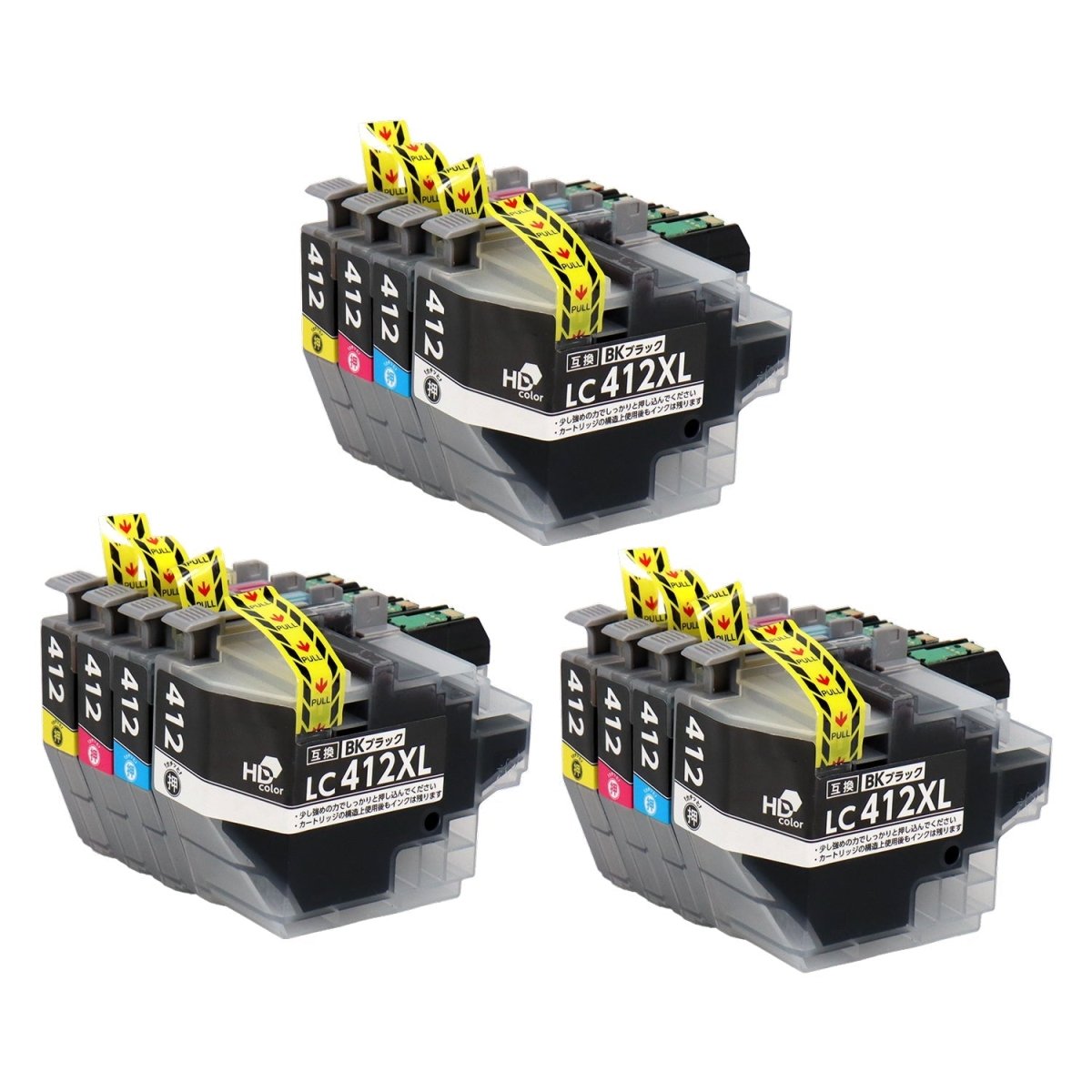 LC412XL-4PK 互換インク 4色セット 大容量