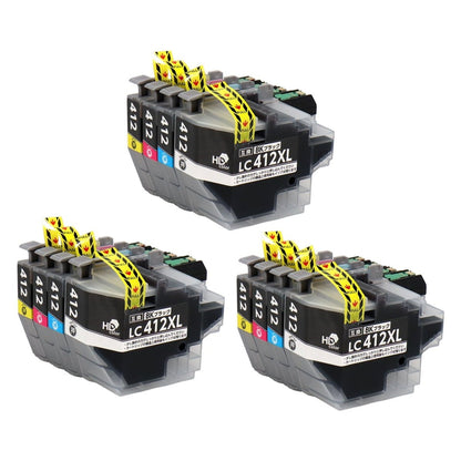 LC412XL-4PK 互換インク 4色セット 大容量