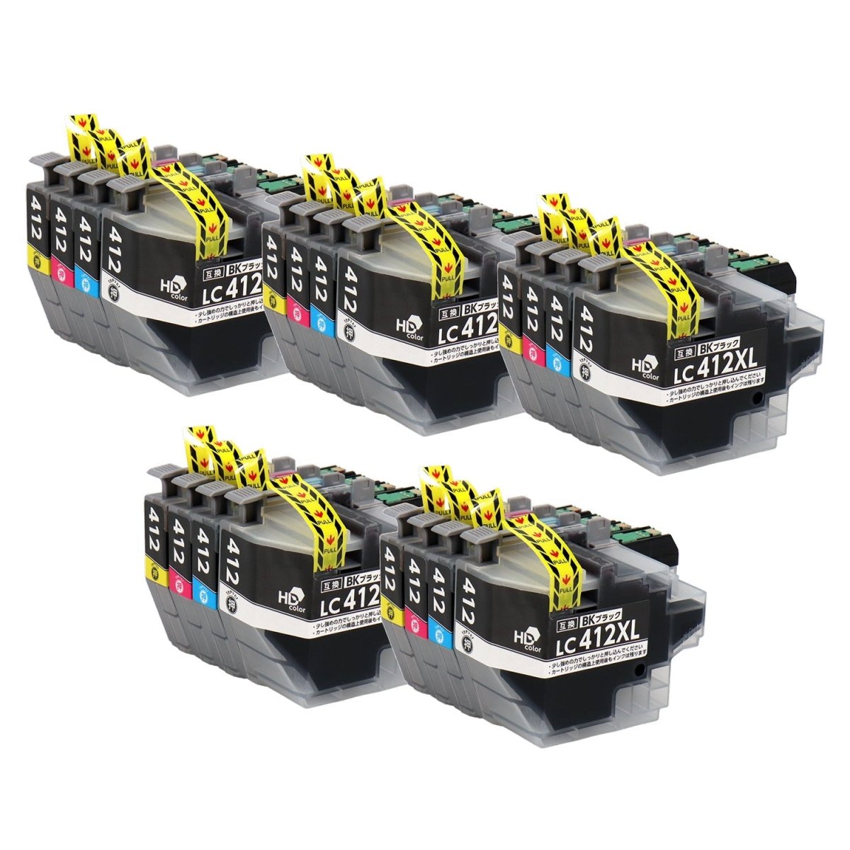 LC412XL-4PK 互換インク 4色セット 大容量