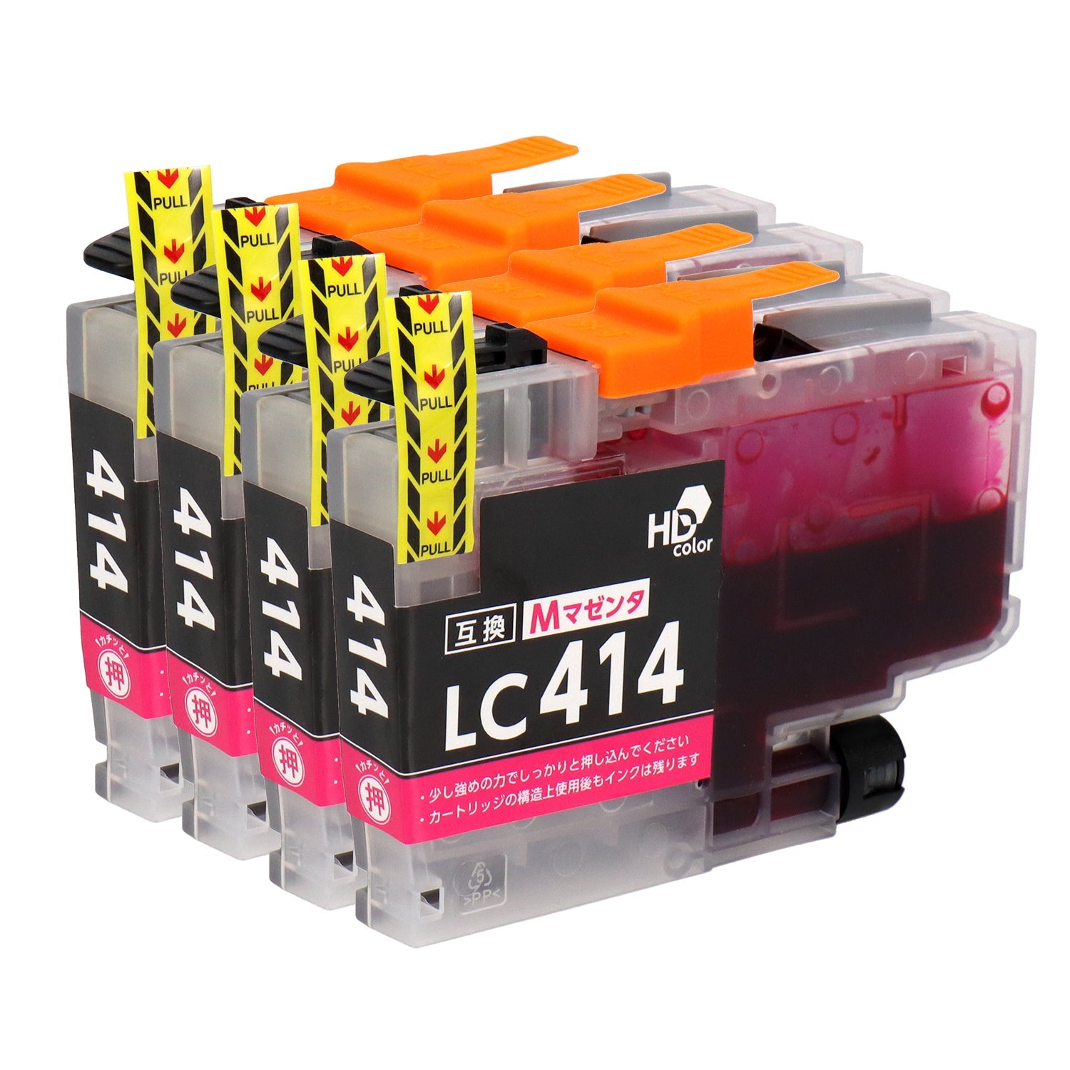 【M出品】 ブラザー用 LC414M 互換インク マゼンタ シリアルなし