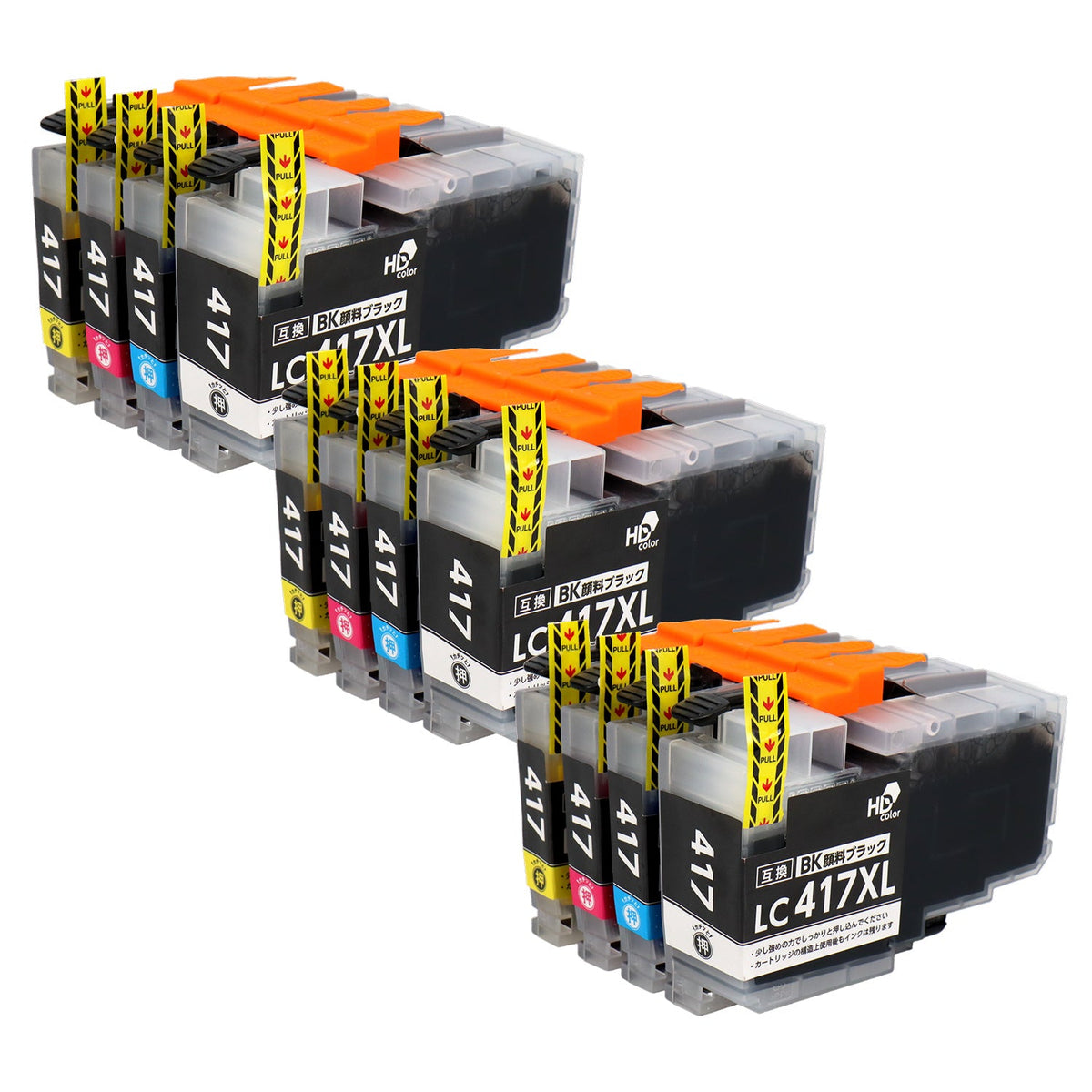 ブラザー用 LC417XL-4PK 互換インク 4色セット 大容量 顔料 – インクの 