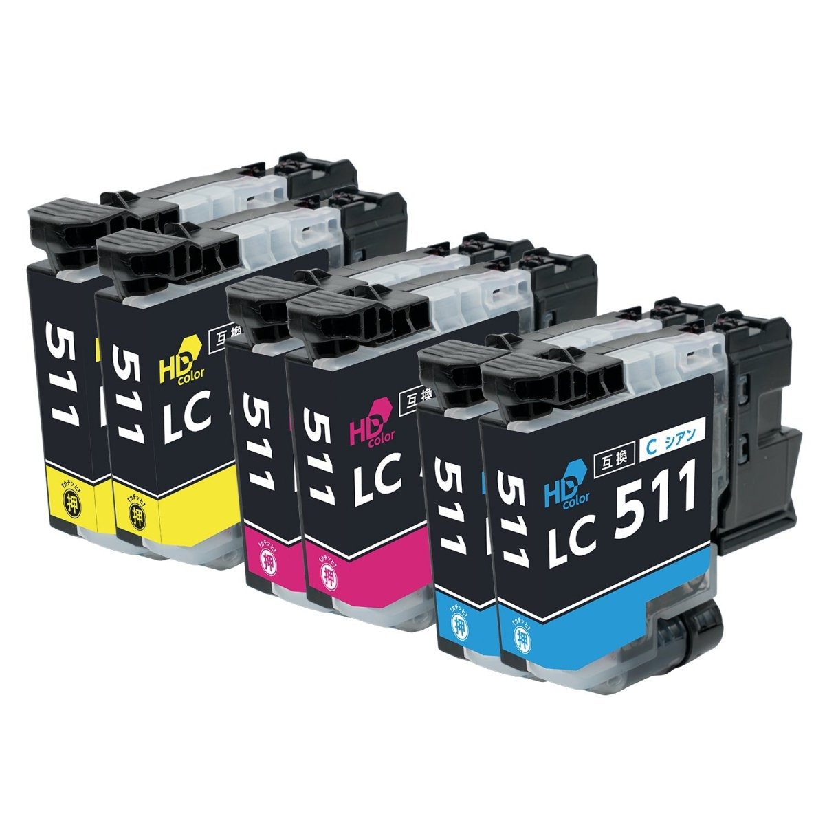 ブラザー用 LC511C / LC511M / LC511Y 互換インク カラー3色セット