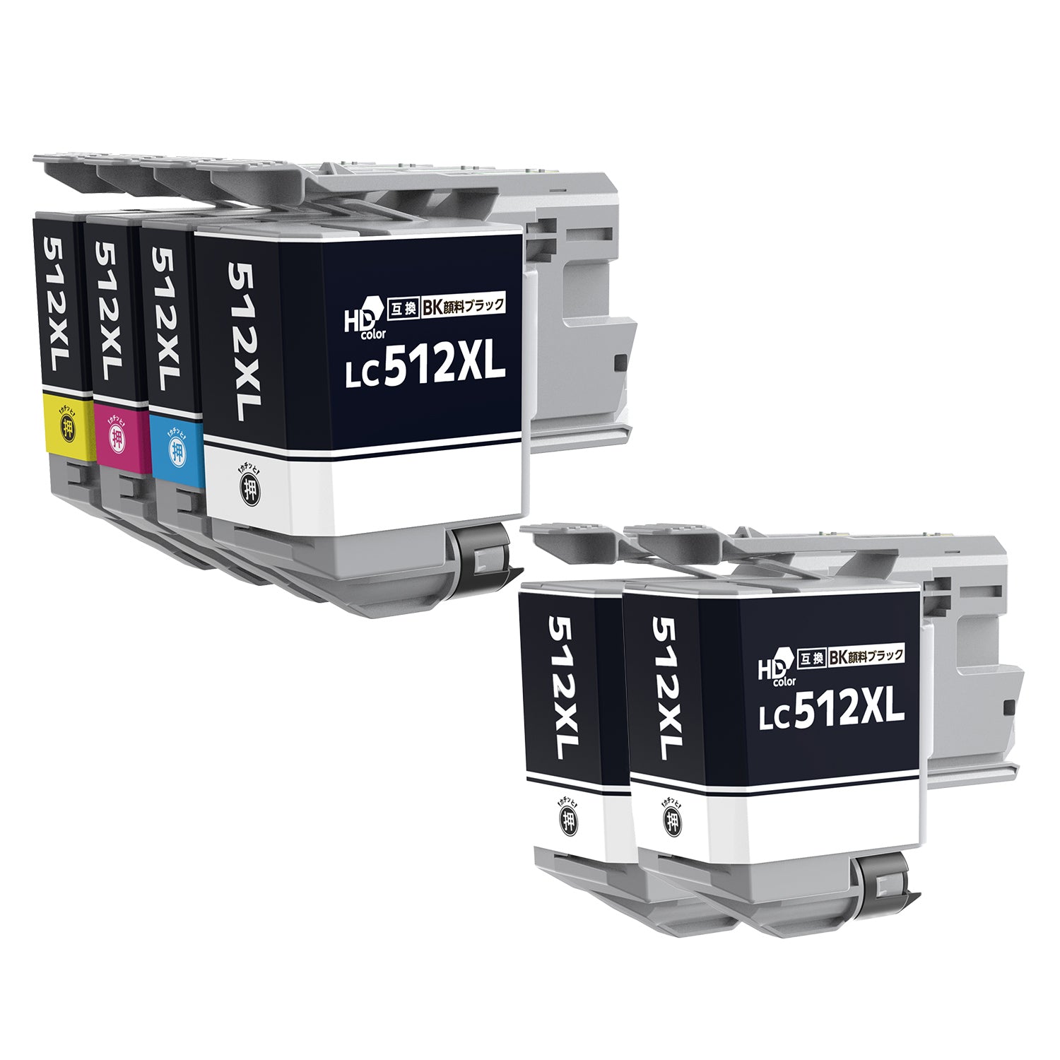 LC512XL-4PK 互換インク 4色セット 大容量｜ブラザー用 – インクの