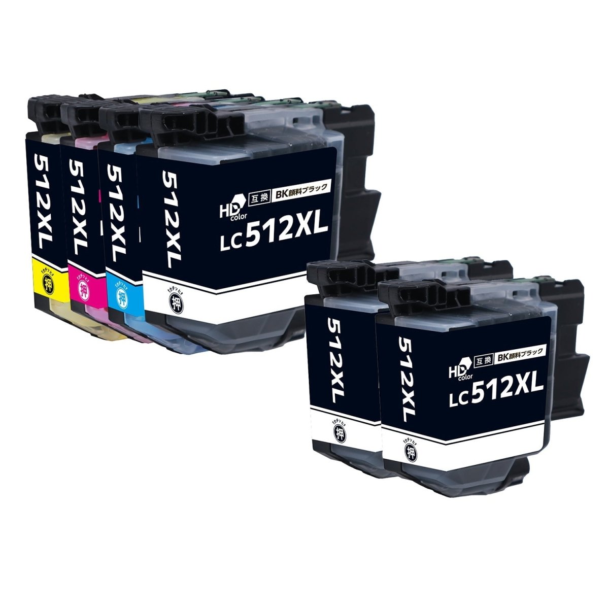 ブラザー用 LC512 互換インク 4色セット 大容量 LC512XLBK / LC512XLC / LC512XLM / LC512XLY