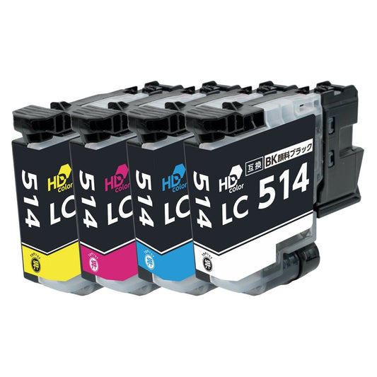 ブラザー用 LC514 互換インク 4色セット