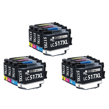 ブラザー用 LC517XL 互換インク 顔料 4色セット 大容量