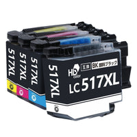 ブラザー用 LC517XL 互換インク 顔料 4色セット 大容量