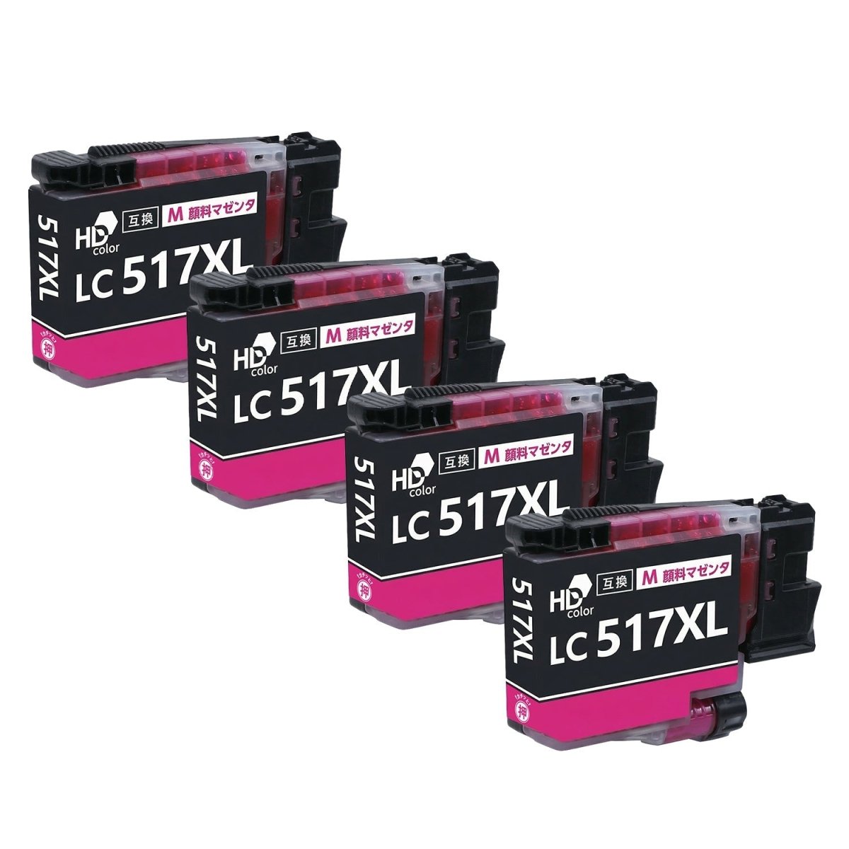 ブラザー用 LC517XLM 互換インク 顔料マゼンタ 大容量