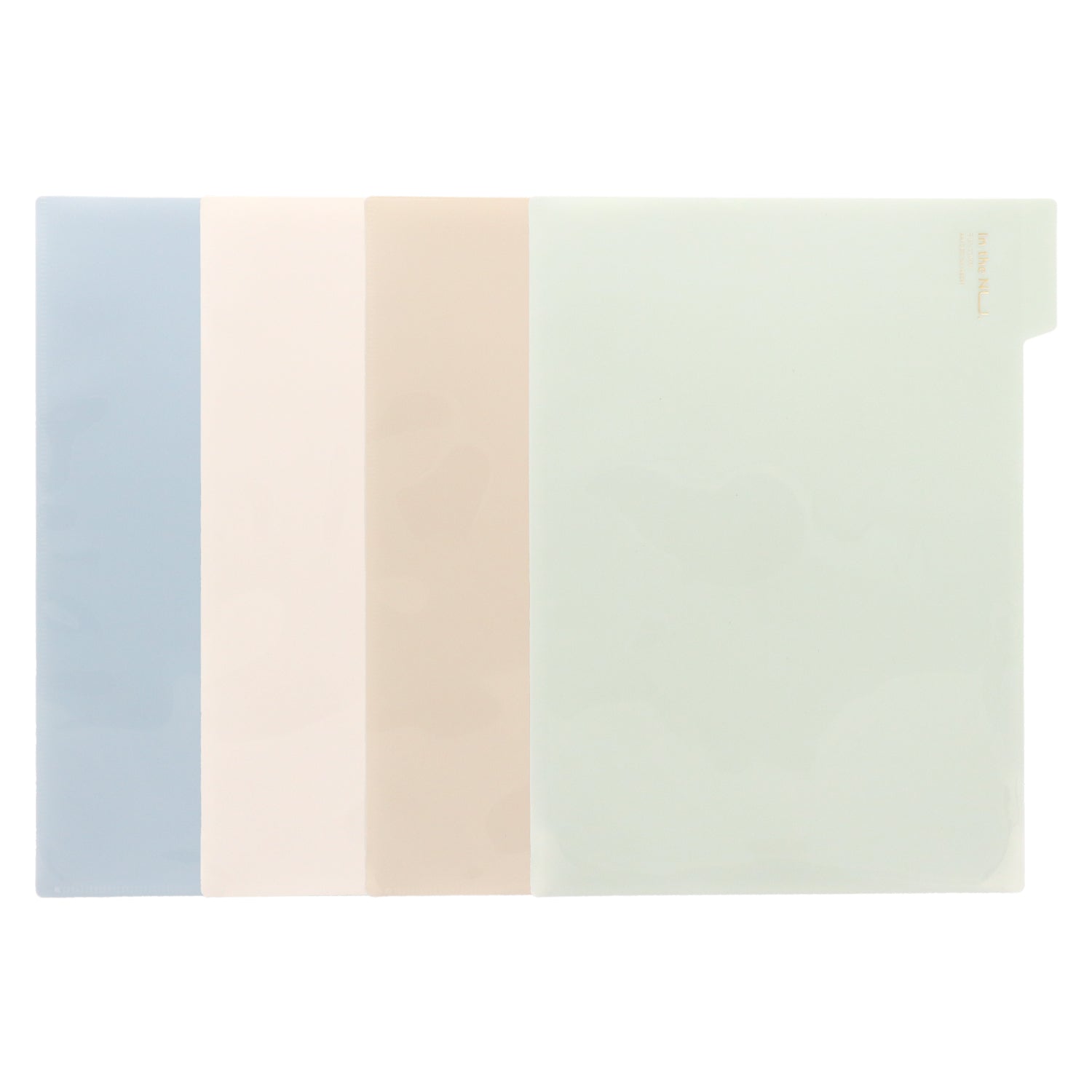 Nusign クリアホルダー A4 4色セット