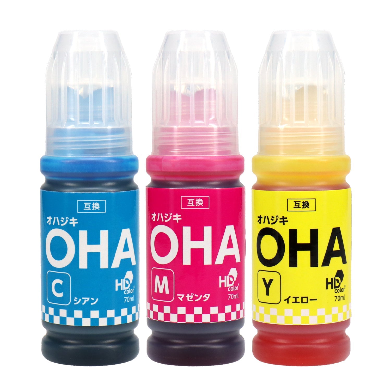 エプソン用 OHA (オハジキ) 互換インクボトル カラー3色