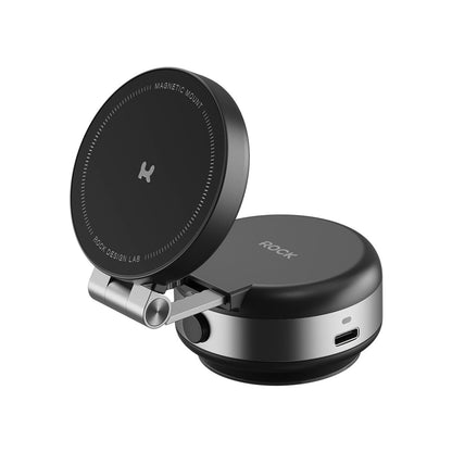 車用スマホホルダー 電動 真空式吸着 マグネット式