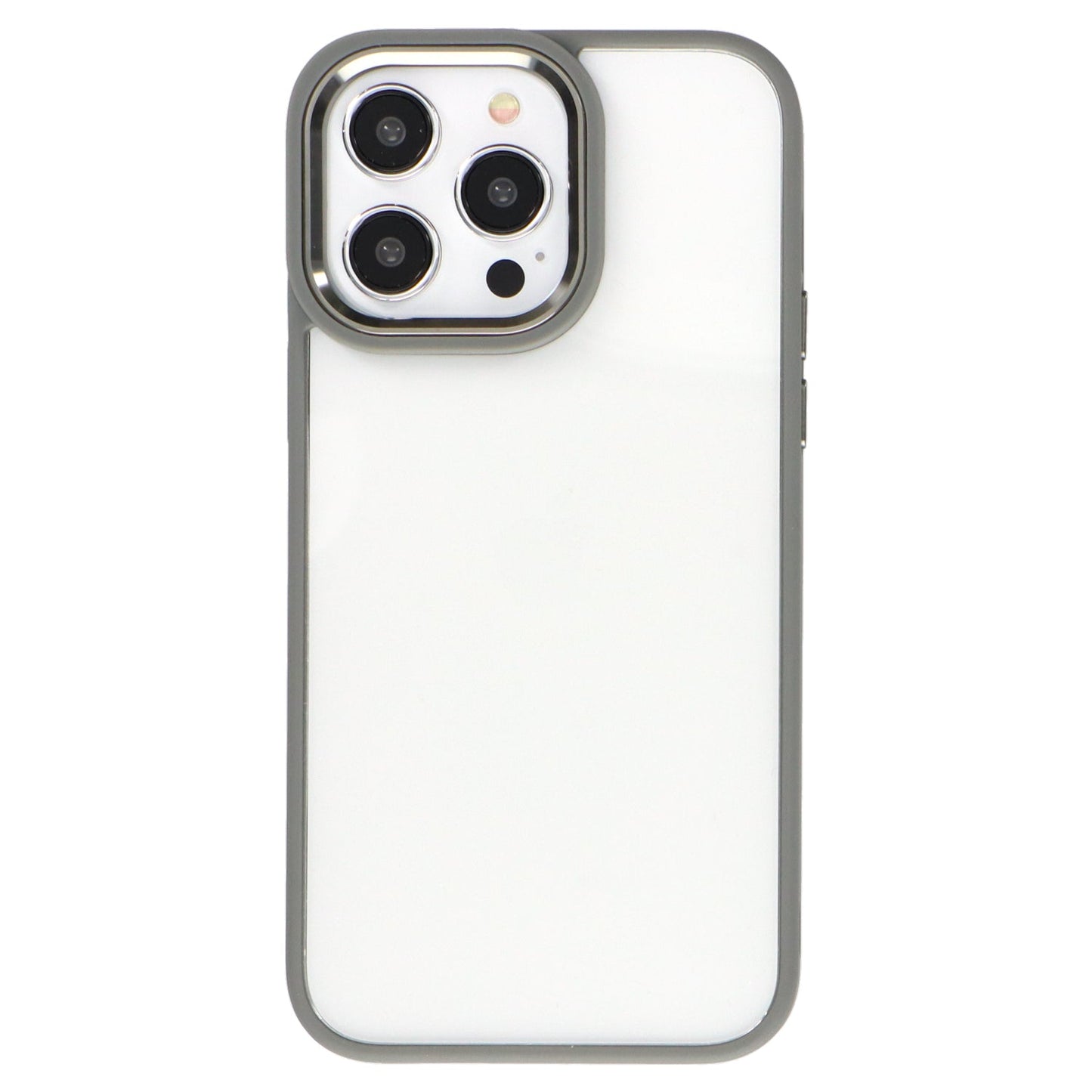 iPhoneケース カラーフレームクリアケース 無地