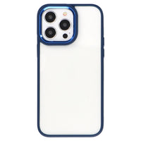 iPhoneケース カラーフレームクリアケース 無地