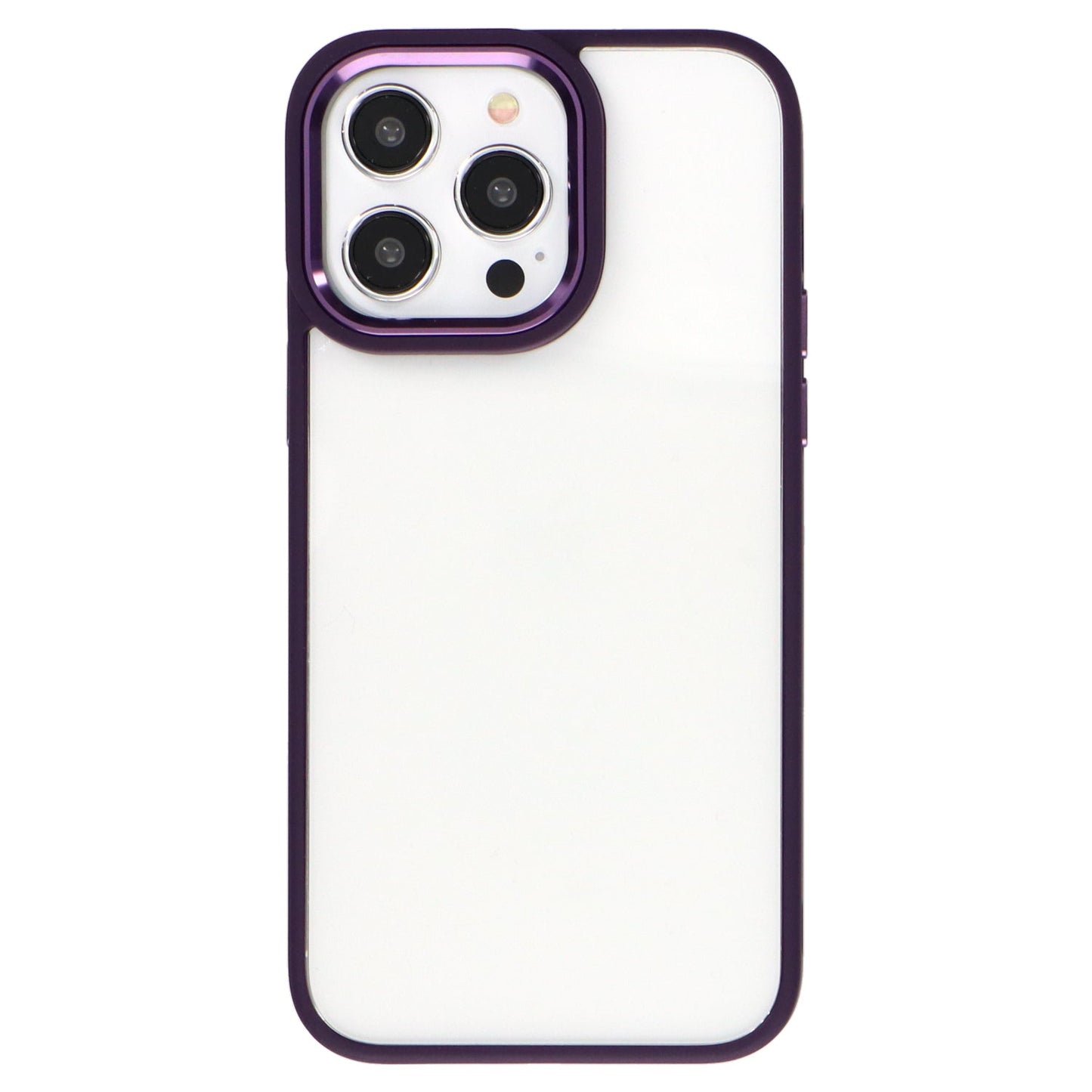 iPhoneケース カラーフレームクリアケース 無地