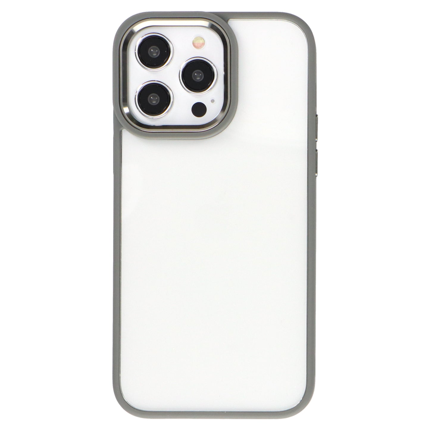 iPhoneケース カラーフレームクリアケース 無地