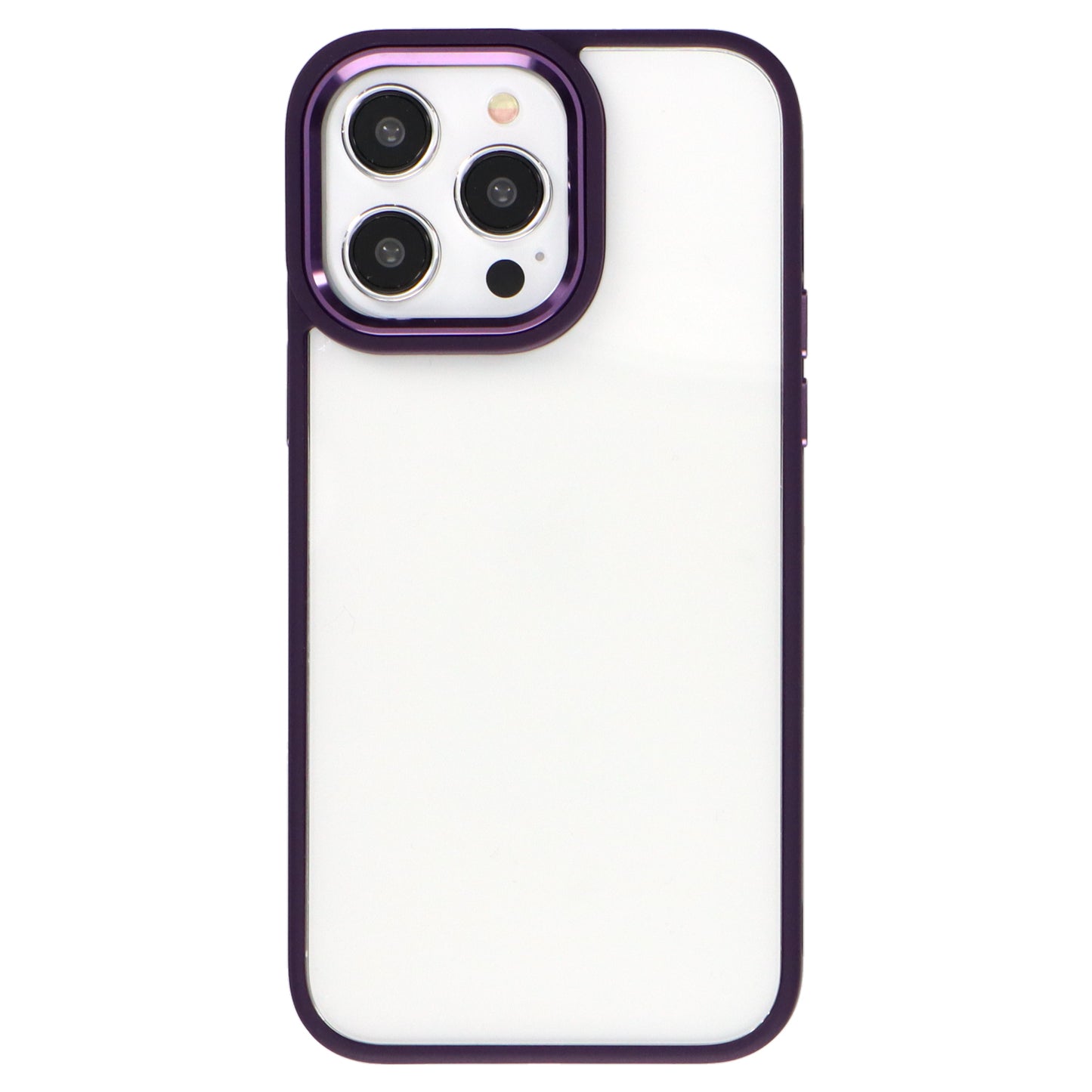 iPhoneケース カラーフレームクリアケース 無地