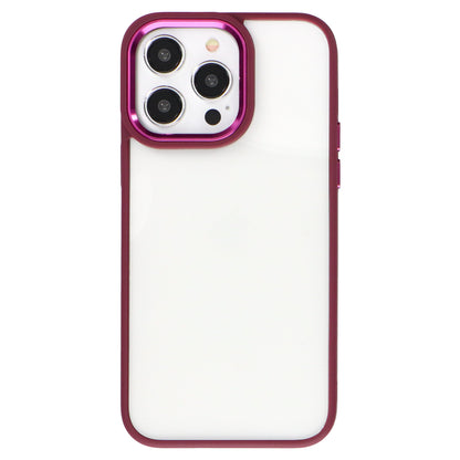 iPhoneケース カラーフレームクリアケース 無地