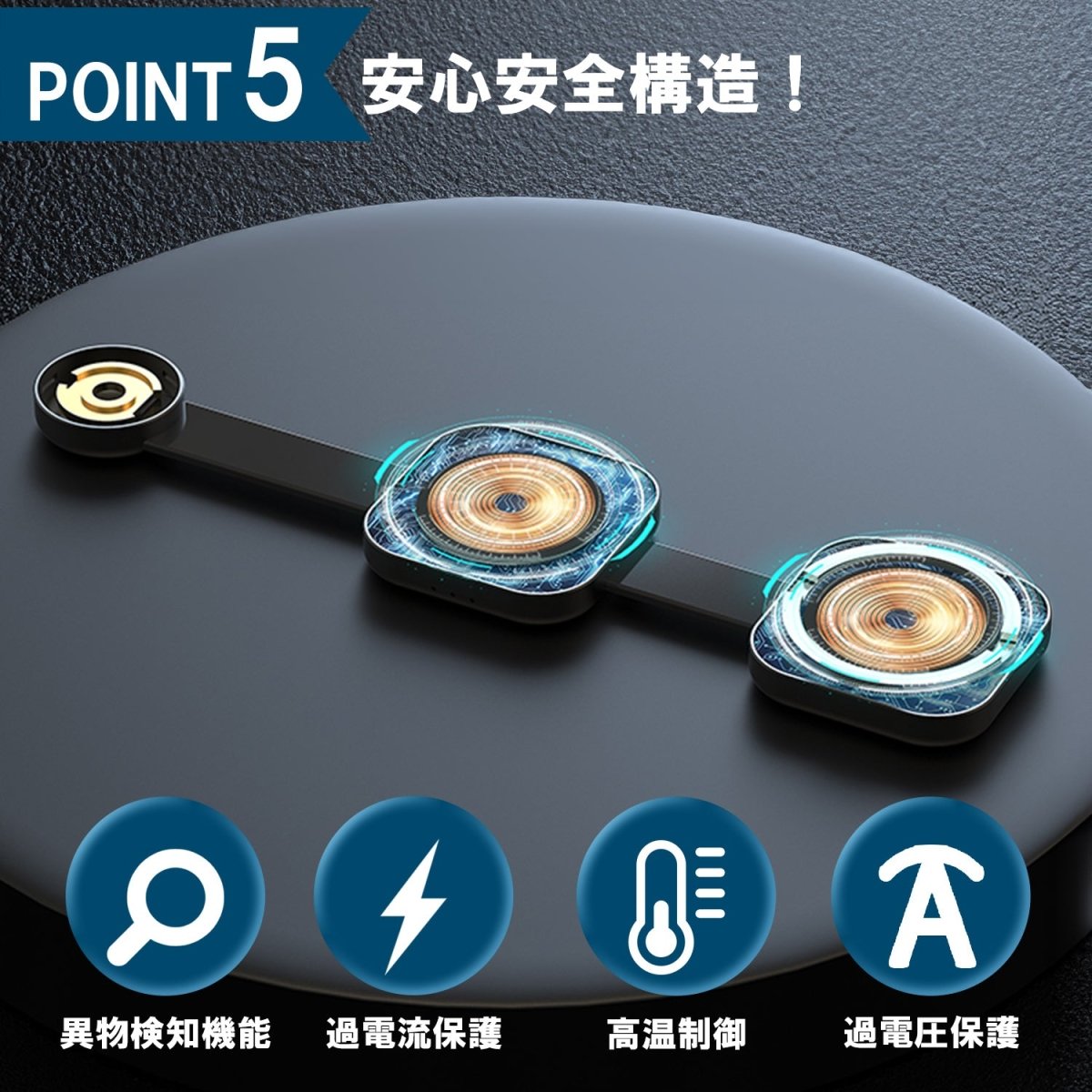 3in1 折り畳み型ワイヤレス充電器　AD10