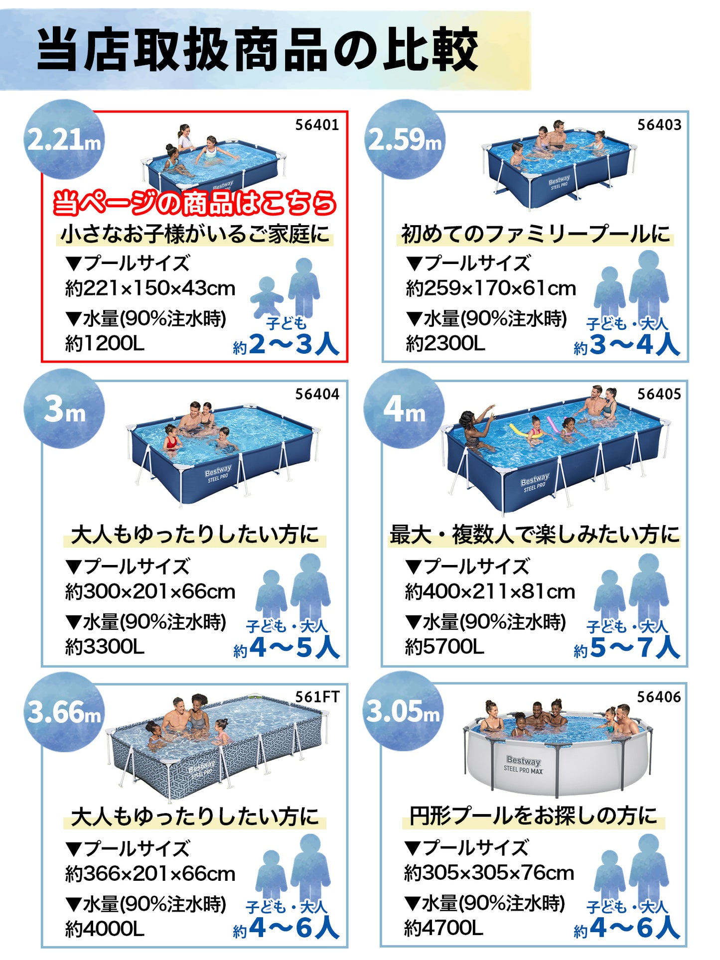 Bestway フレームプール 56401