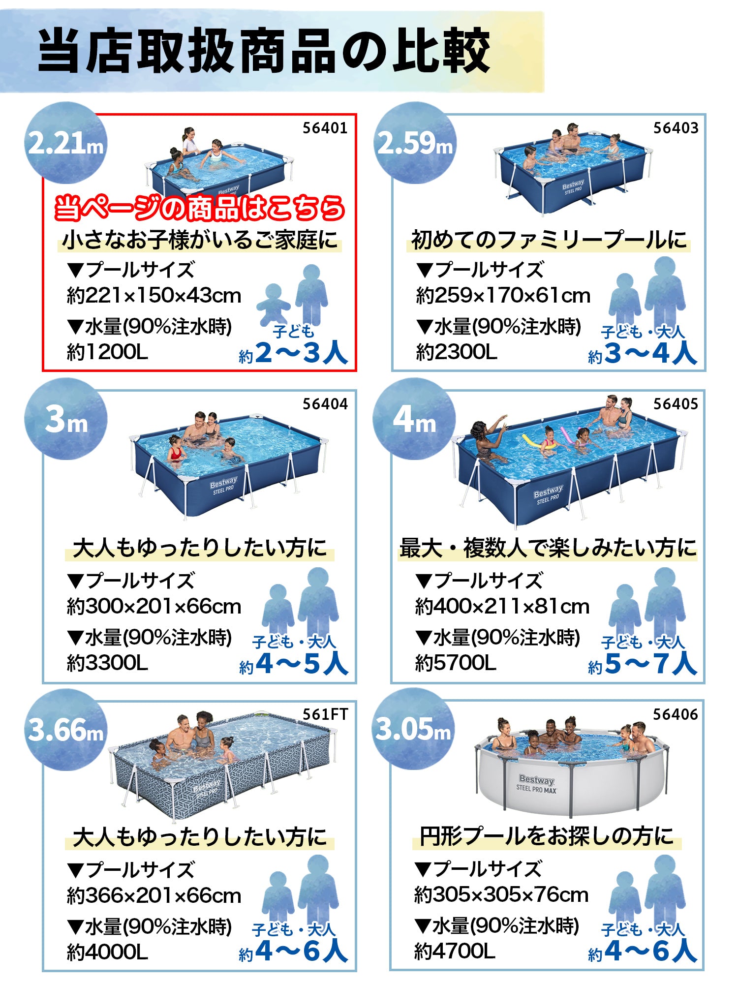 Bestway フレームプール 56401