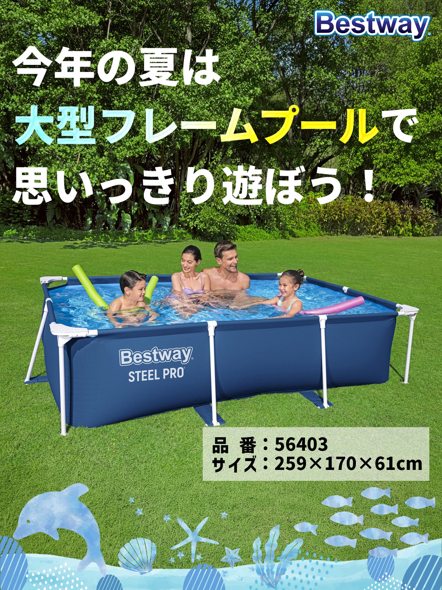 Bestway フレームプール 56403