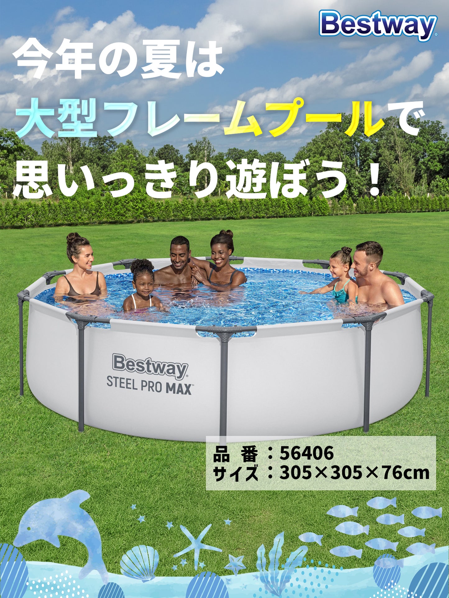 Bestway フレームプール 56406