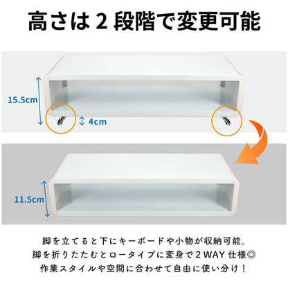 ライト付き2WAYモニタースタンド