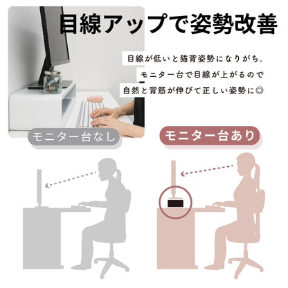 ライト付き2WAYモニタースタンド