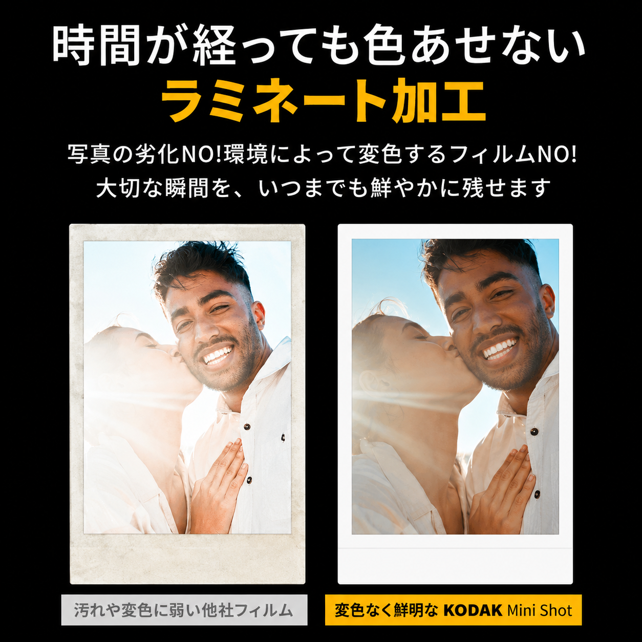 Kodak Mini Shot 2 RETRO インスタントカメラ イエロー コダック