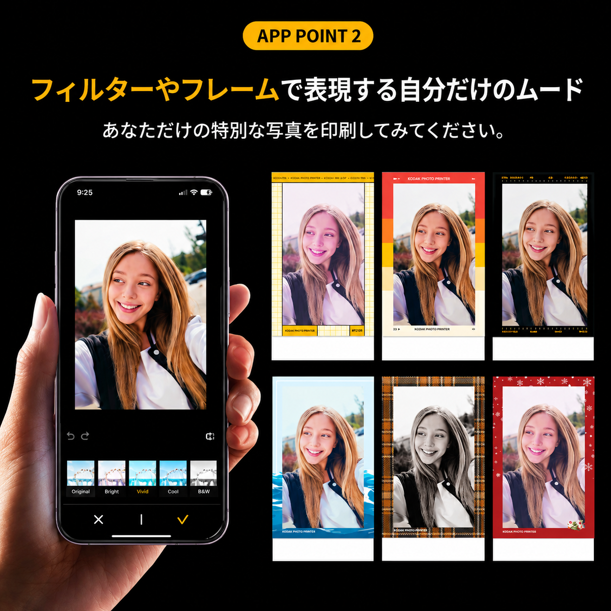 Kodak Mini Shot 2 RETRO インスタントカメラ イエロー コダック