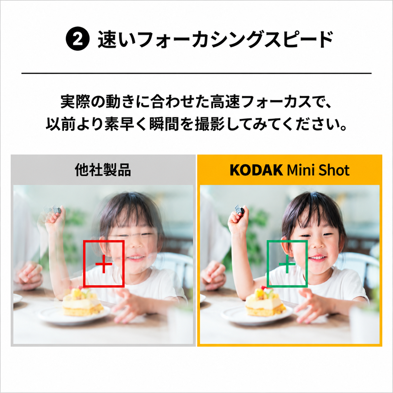 Kodak Mini Shot 3 ERA インスタントカメラ イエロー コダック