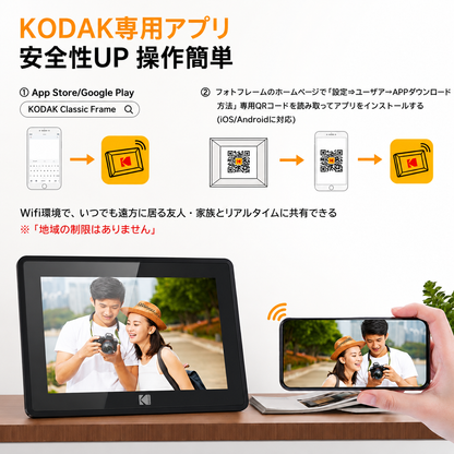 Kodak デジタルフォトフレーム RCF-106H ブラック