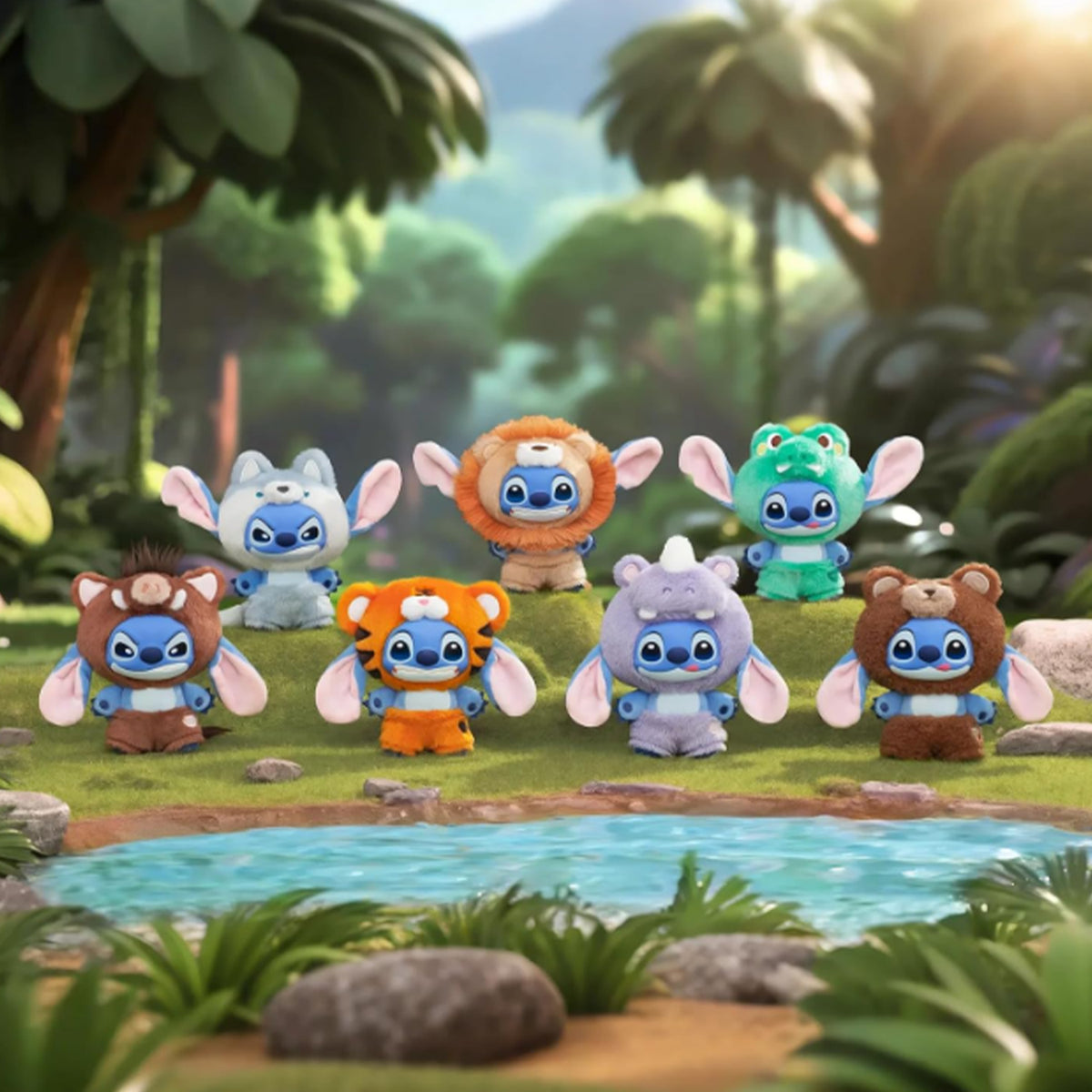 TOPTOY ディズニー スティッチ ワイルドアニマルシリーズ ソフビぬいぐるみ ブラインドボックス