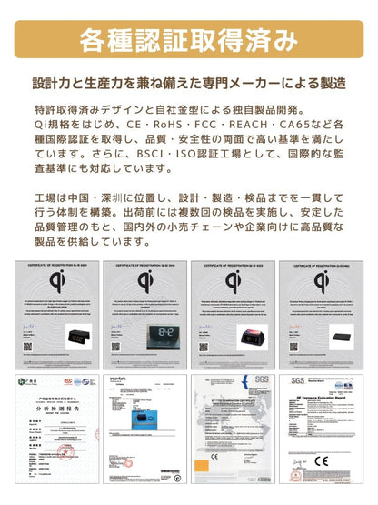 女優ミラー ワイヤレス充電 Bluetoothスピーカー W02243 W02255