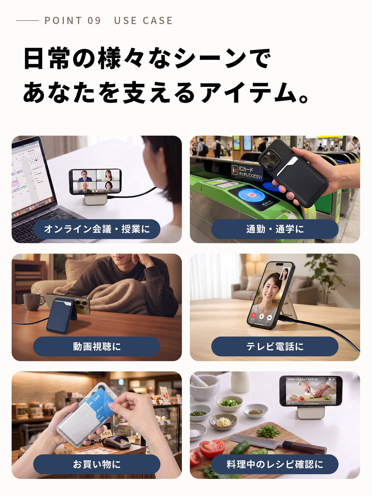 カードケース型ワイヤレス充電器 ZZ-CD02 シルバー（ギフトバッグ付き）
