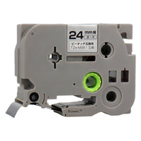 ブラザー TZe - M951 ピータッチ用互換テープカートリッジ 銀×黒文字 24mm
