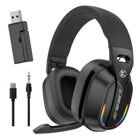 ワイヤレスゲーミングヘッドセット サラウンドサウンド 低遅延通信